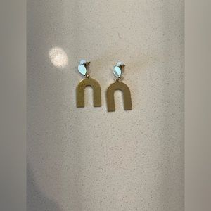 Gold earrings